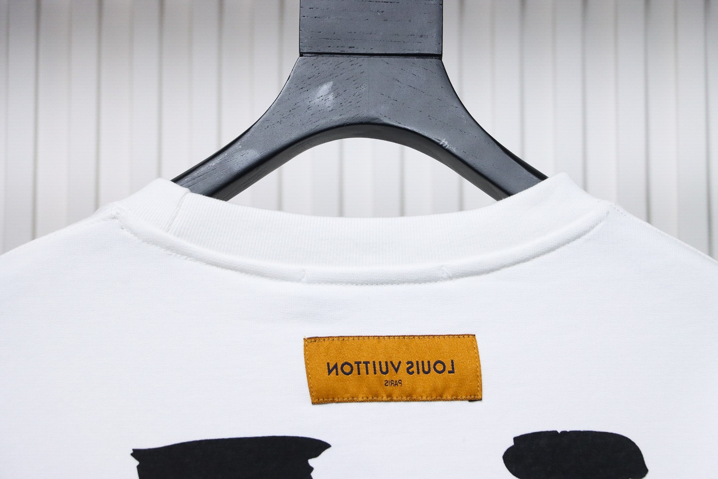 Louis Vuitton Limited Slogan V Letter Long Sleeve White