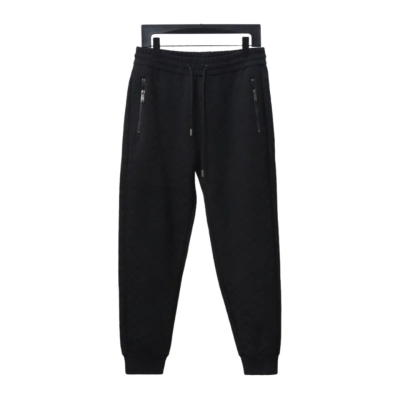 Louis Vuitton Logo Checkerboard Pocket Zip Trousers 01