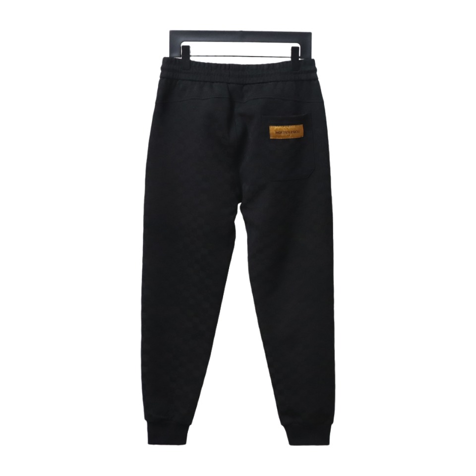 Louis Vuitton Logo Checkerboard Pocket Zip Trousers