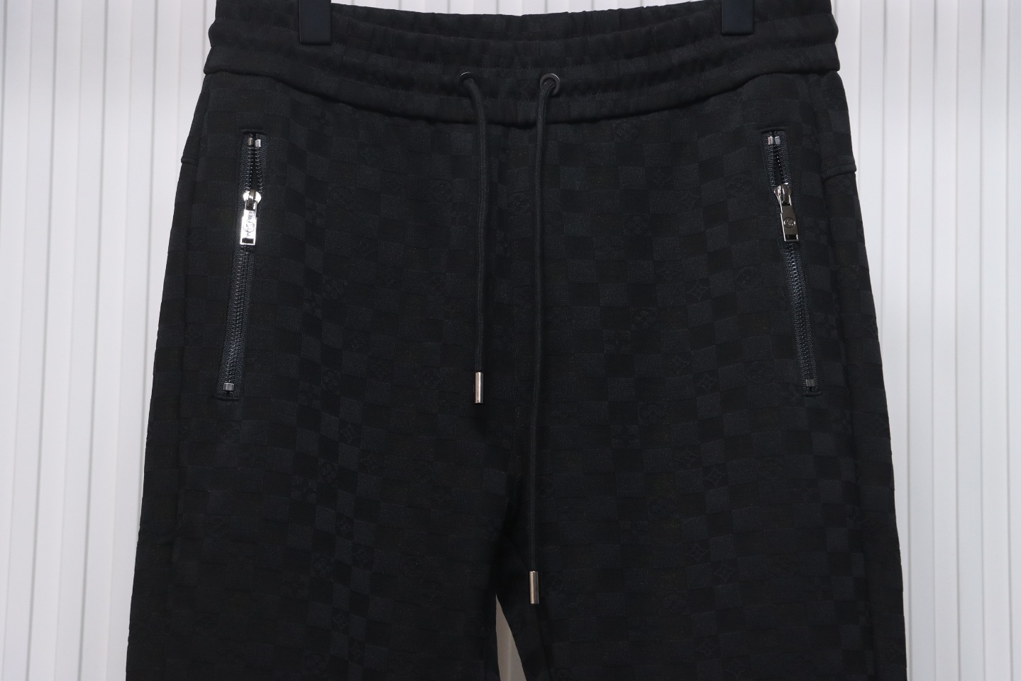 Louis Vuitton Logo Checkerboard Pocket Zip Trousers