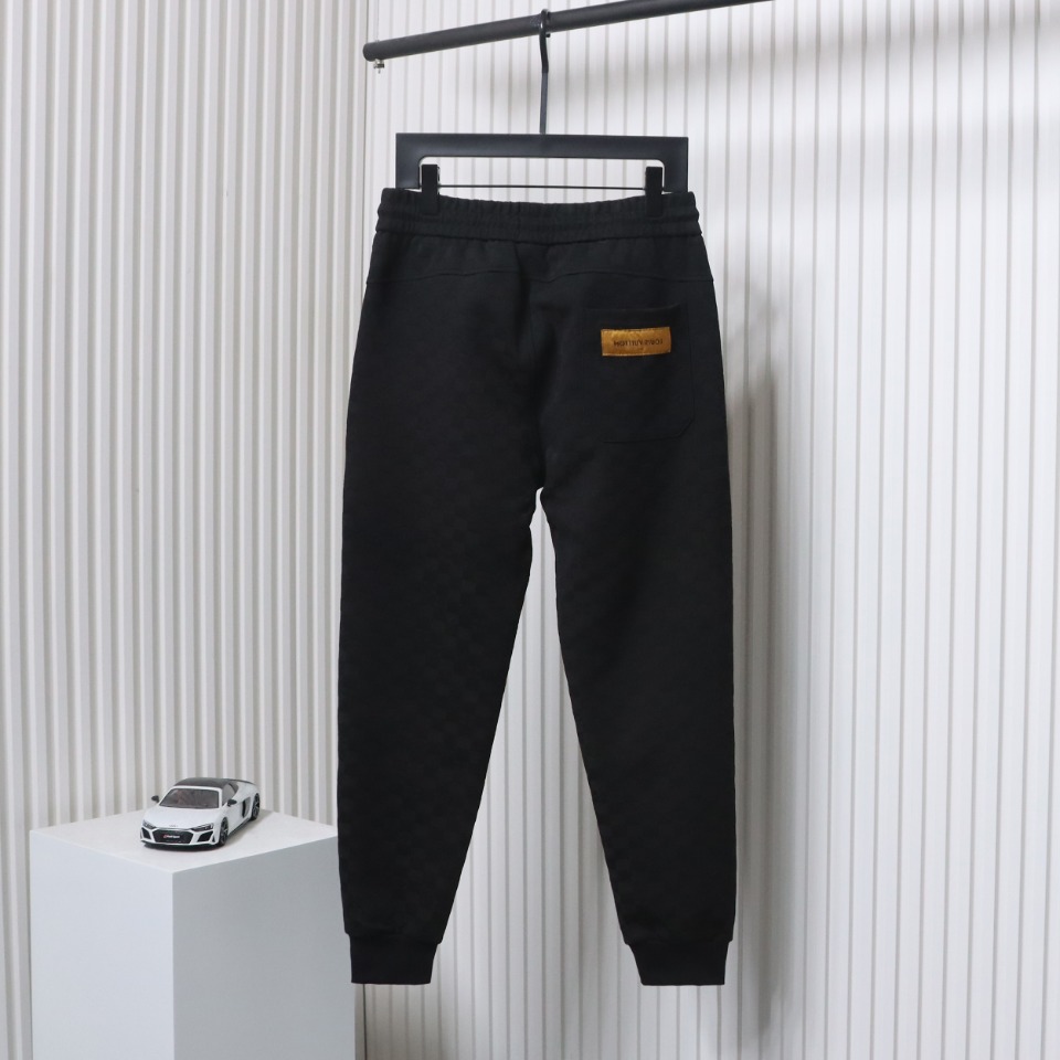 Louis Vuitton Logo Checkerboard Pocket Zip Trousers