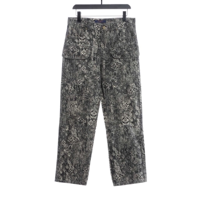 Louis Vuitton Monogram Vintage Embossed Denim Trousers 01