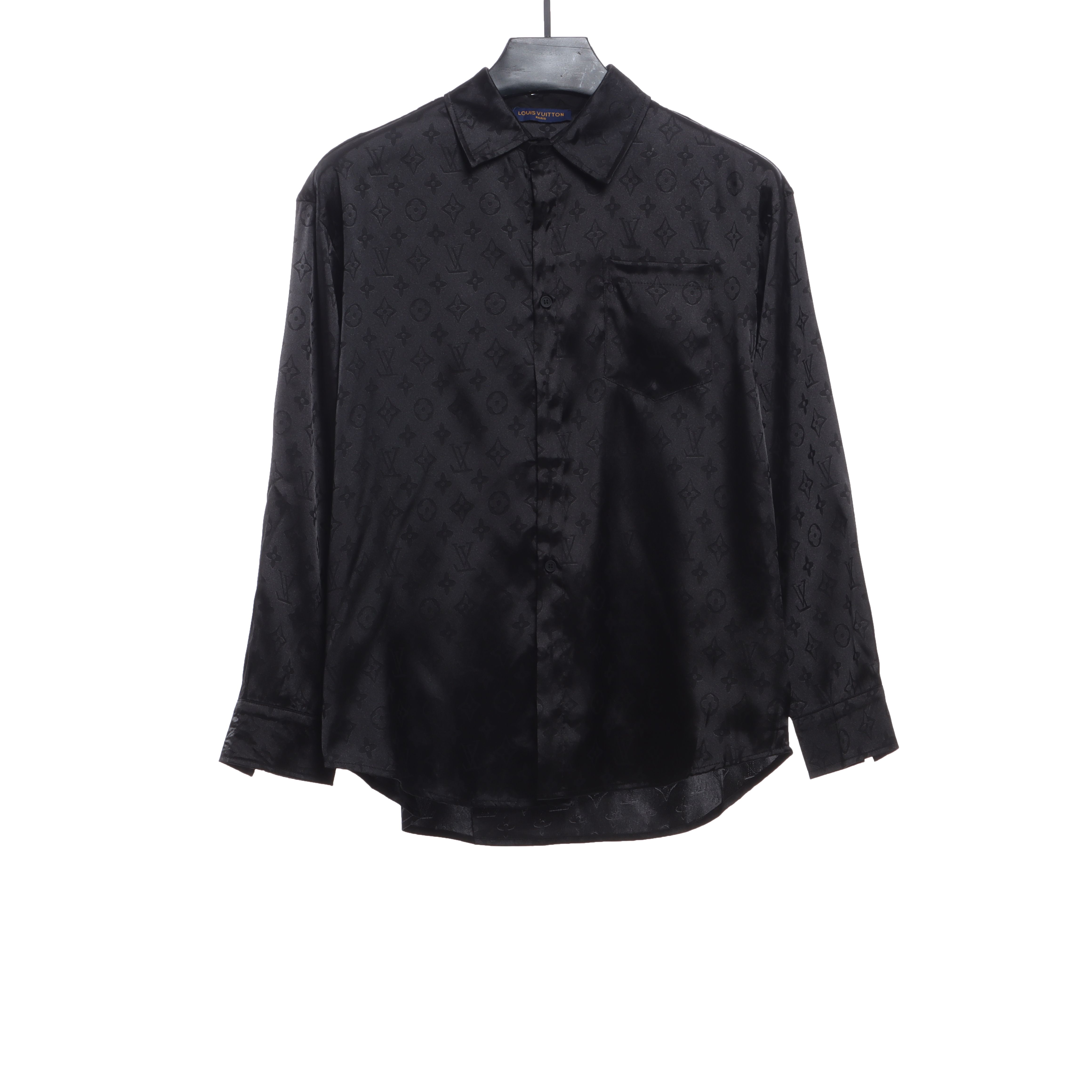 Louis Vuitton Presbyopic Dark Pattern All Over Printed Shirt Black