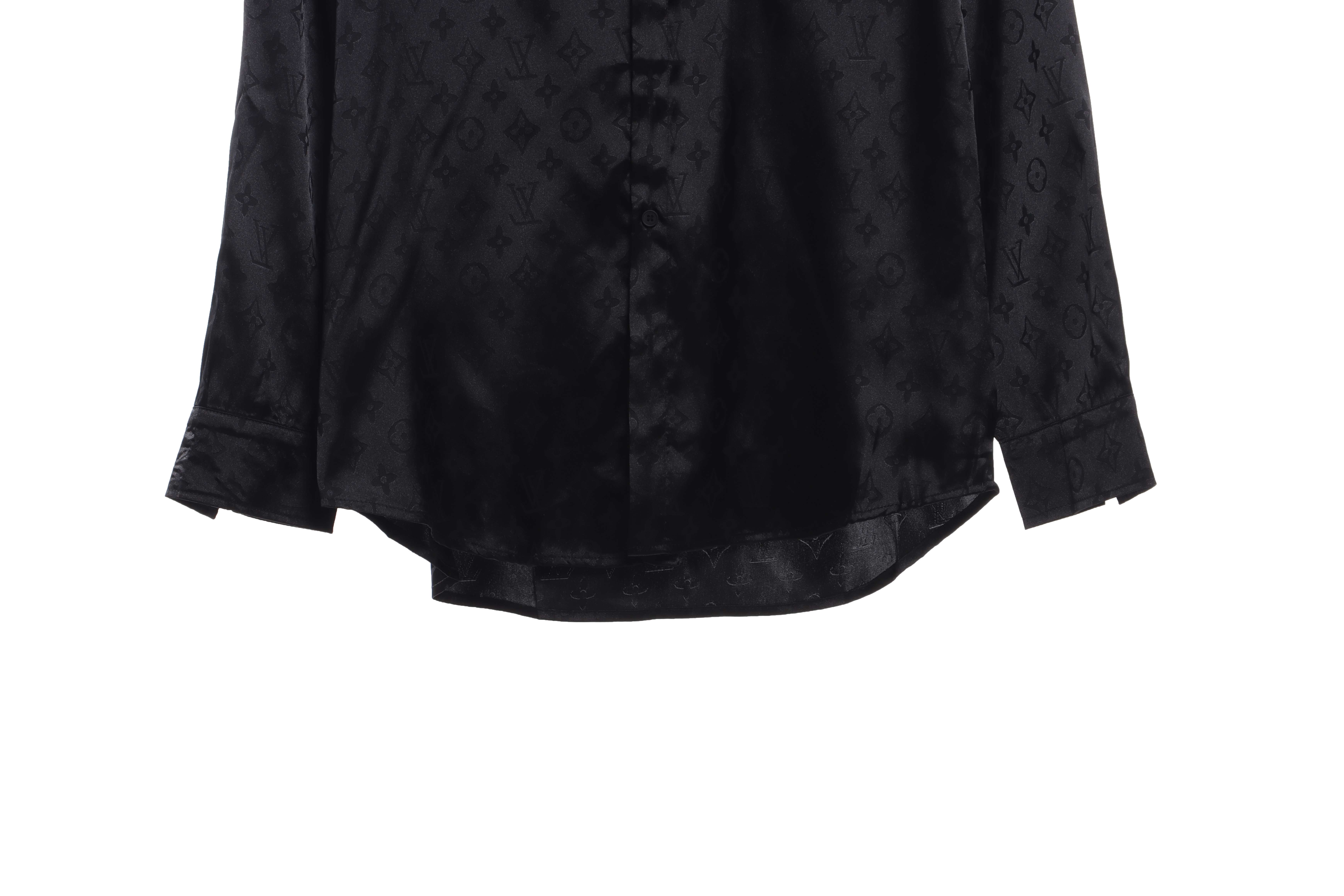 Louis Vuitton Presbyopic Dark Pattern All Over Printed Shirt Black