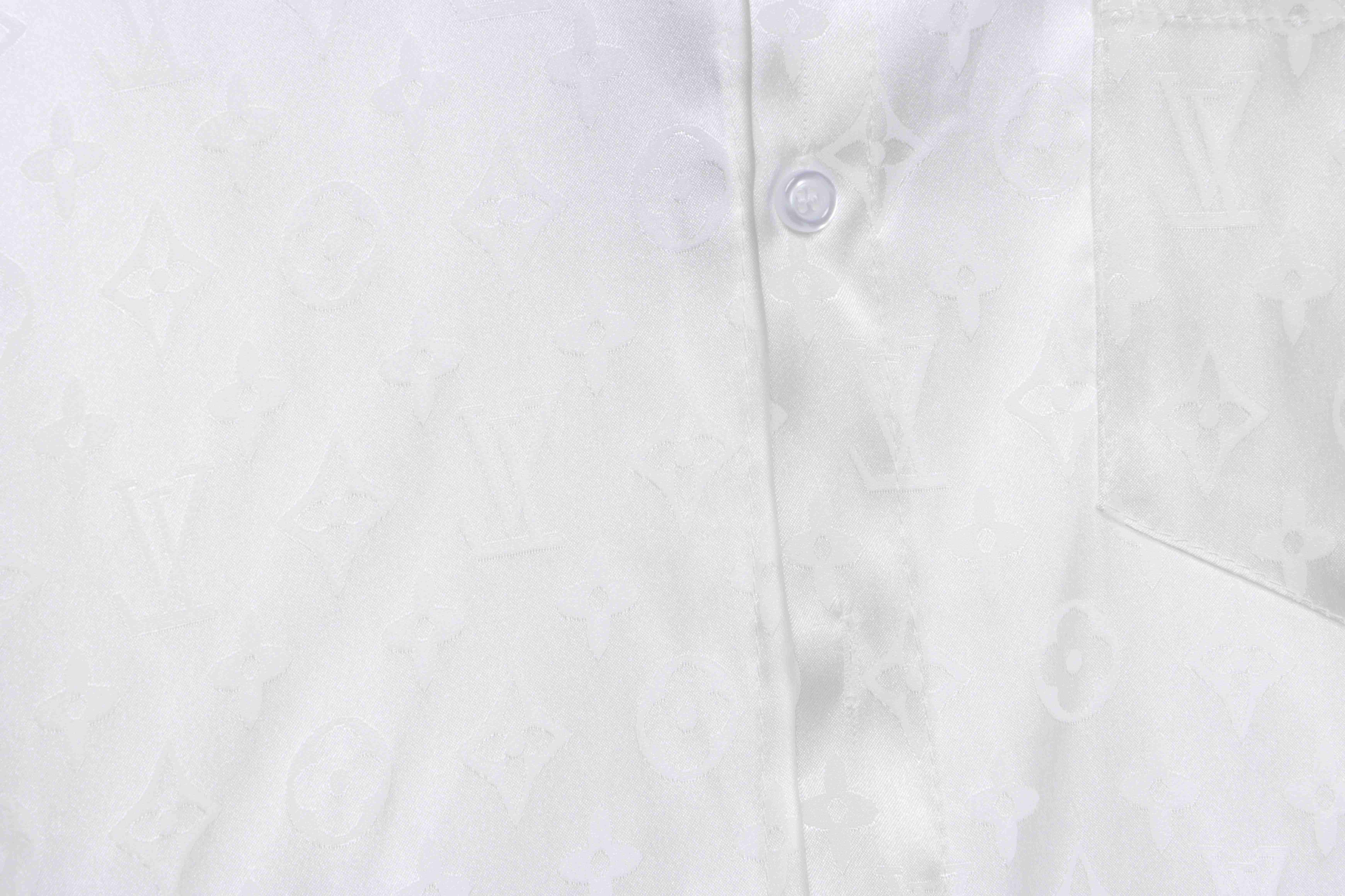 Louis Vuitton Presbyopic Dark Pattern All Over Printed Shirt White