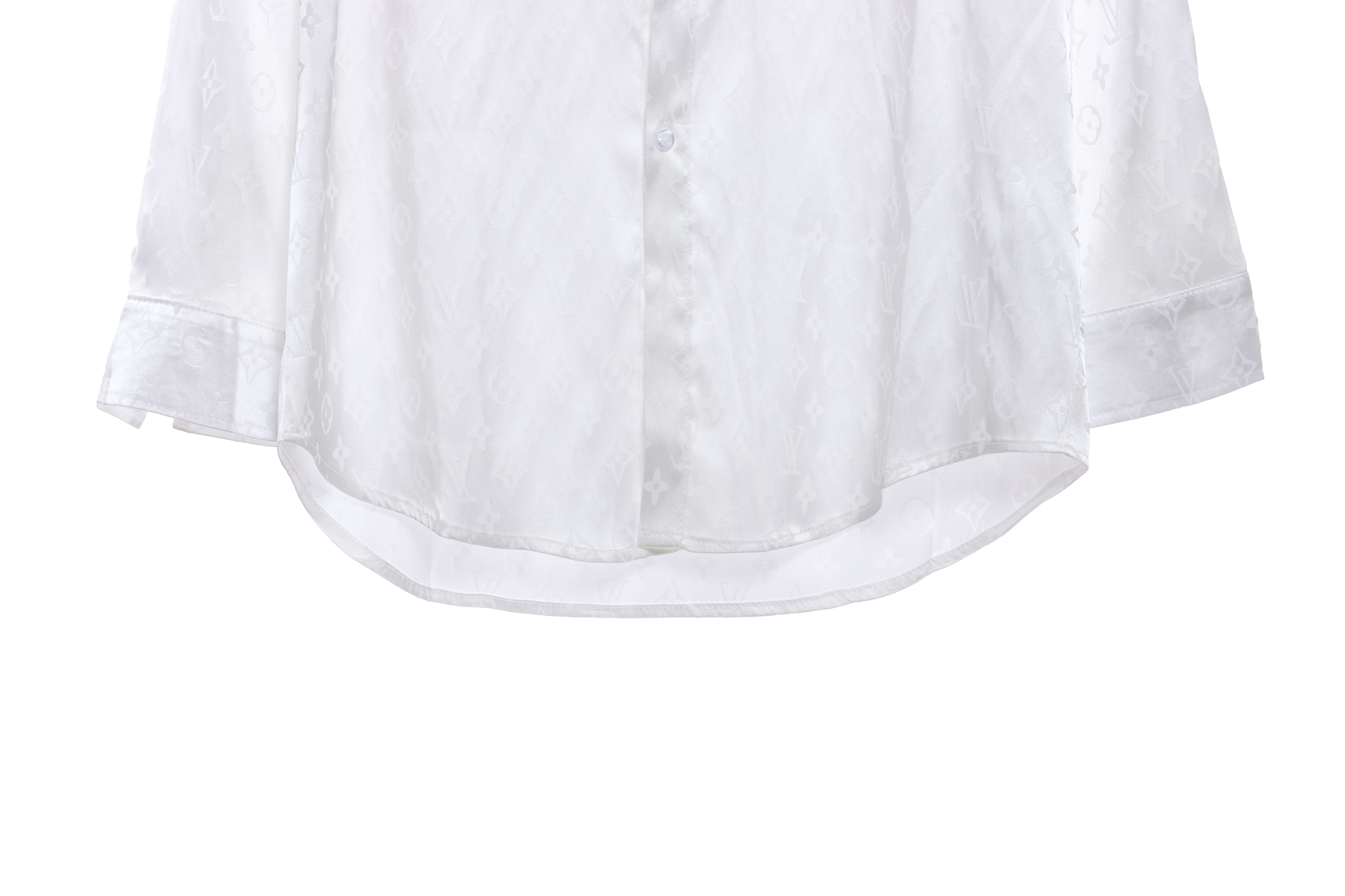 Louis Vuitton Presbyopic Dark Pattern All Over Printed Shirt White