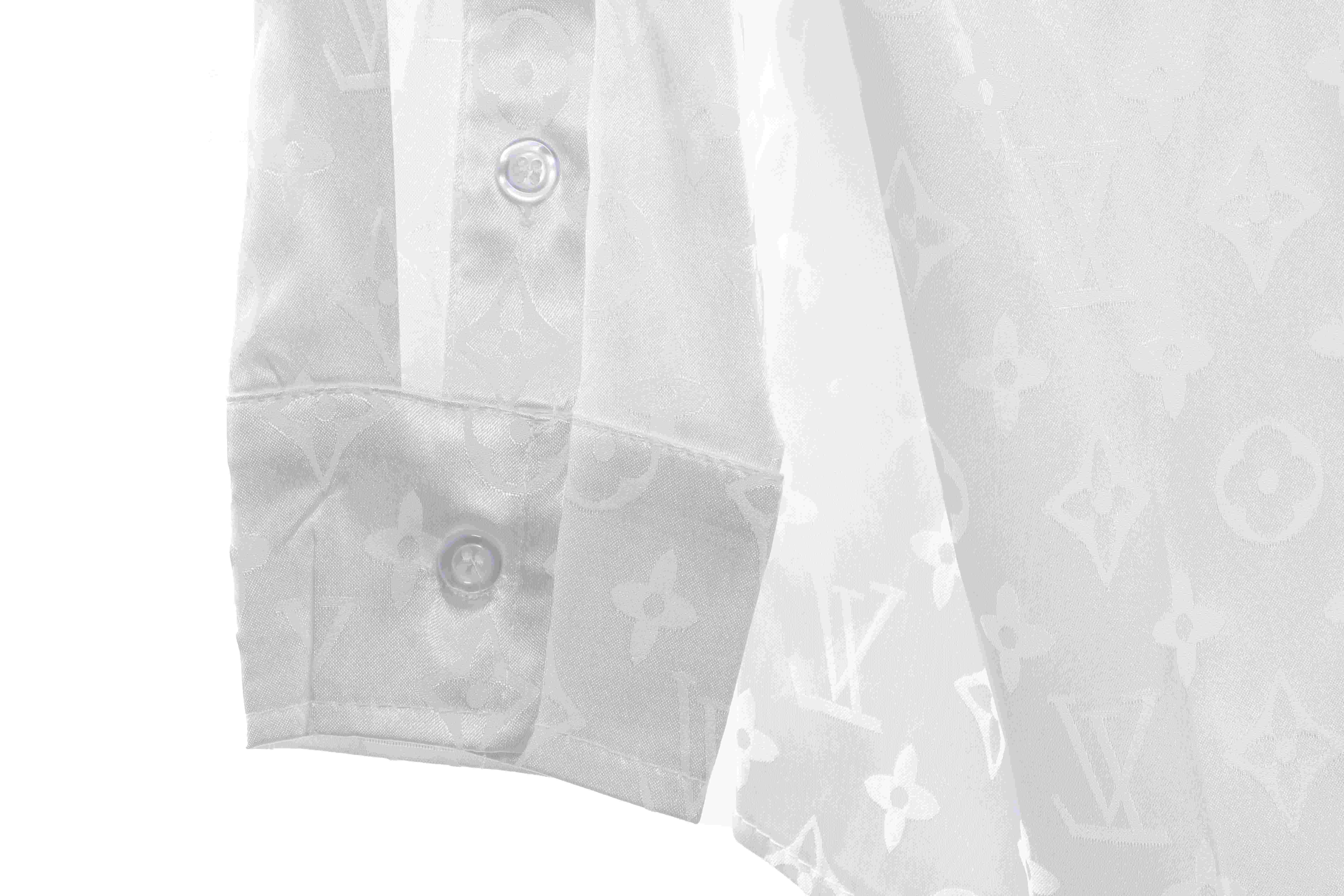 Louis Vuitton Presbyopic Dark Pattern All Over Printed Shirt White