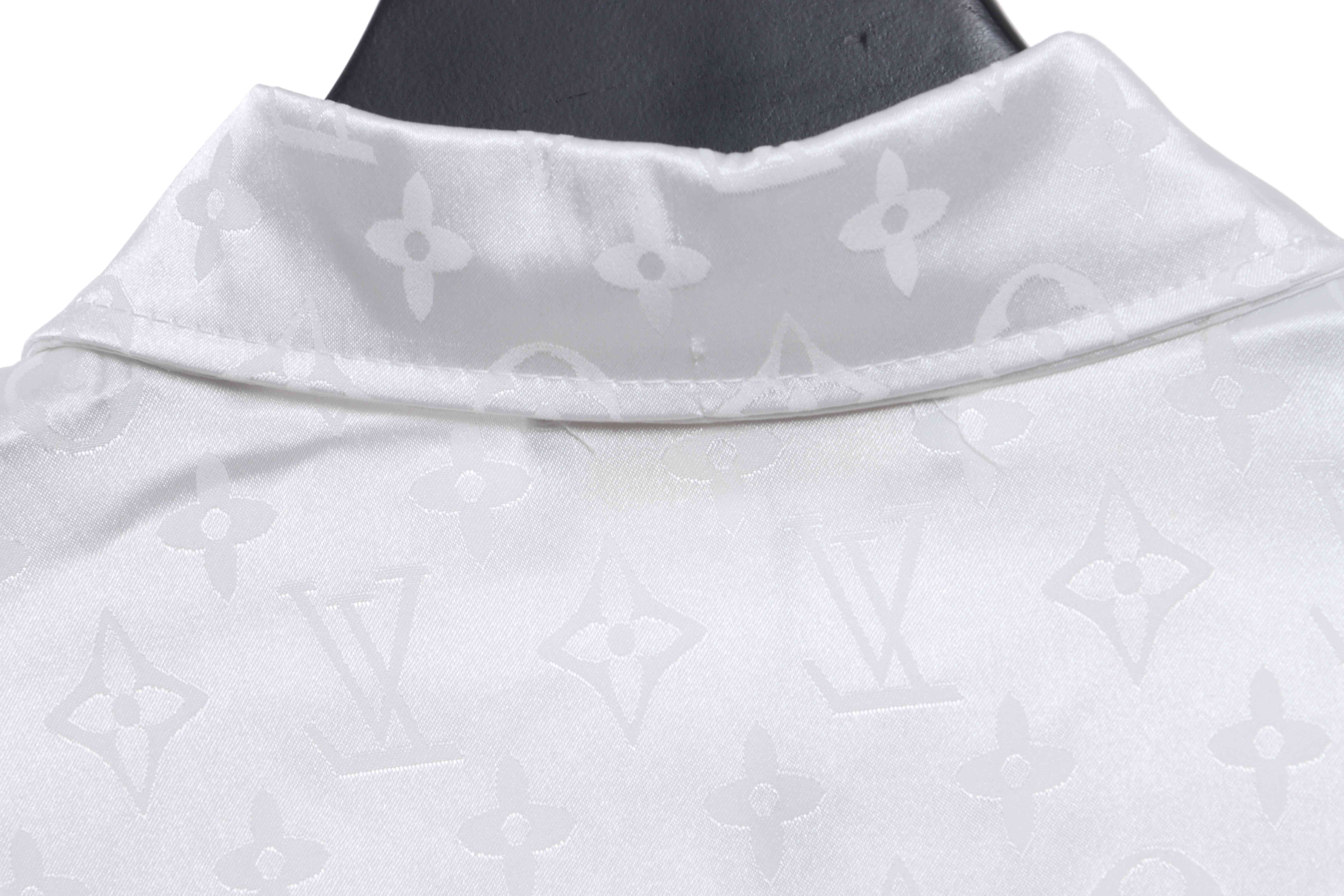 Louis Vuitton Presbyopic Dark Pattern All Over Printed Shirt White