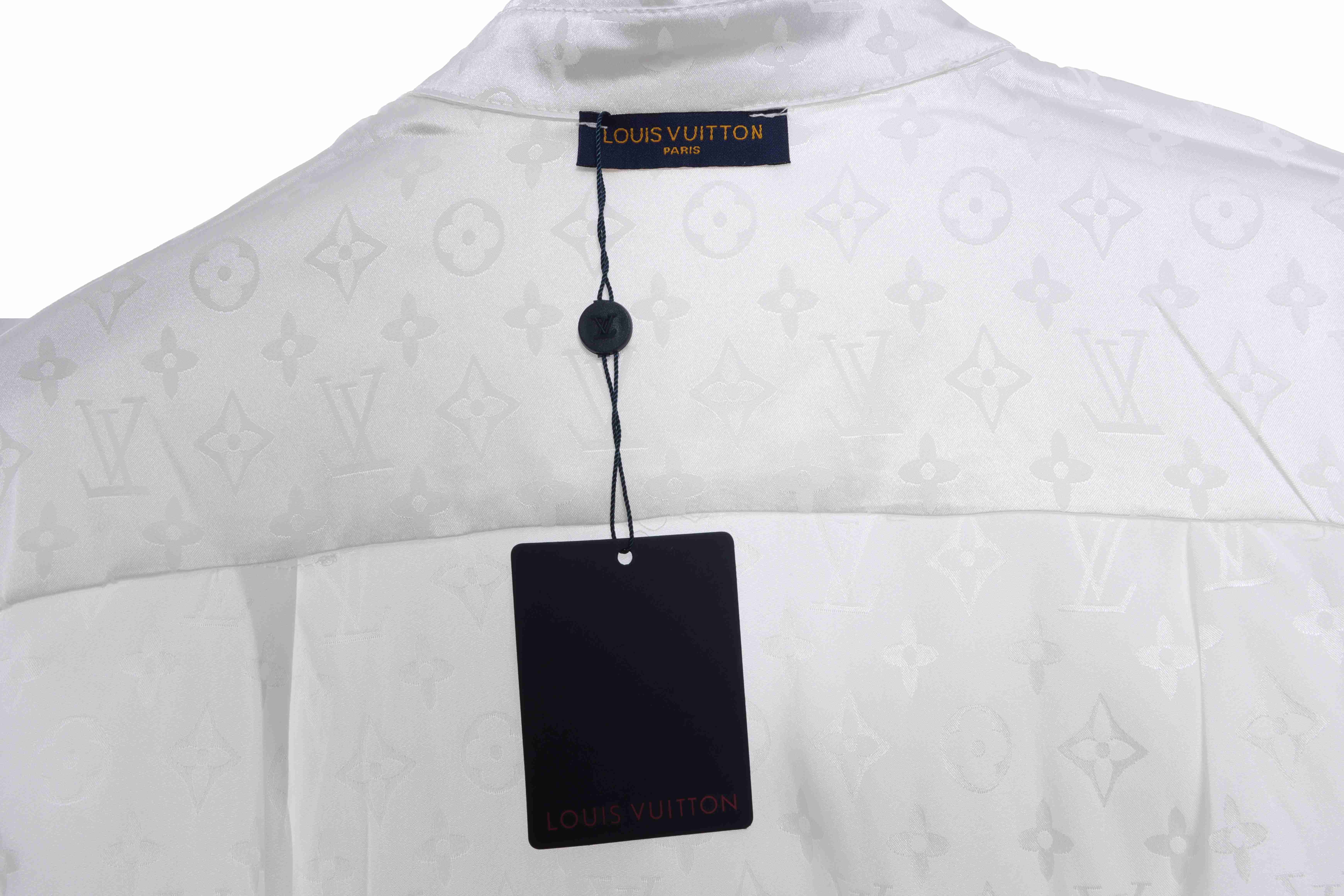Louis Vuitton Presbyopic Dark Pattern All Over Printed Shirt White