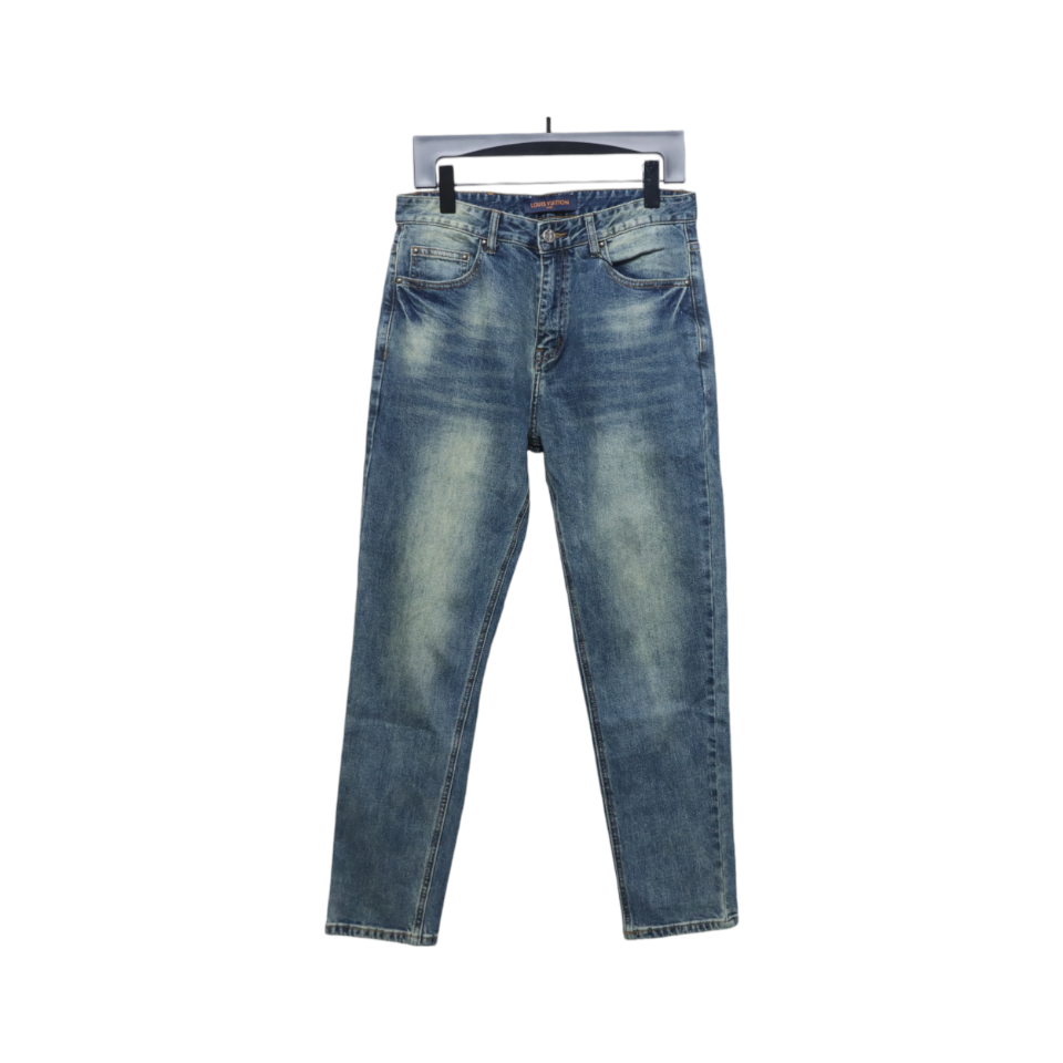 Louis Vuitton Pumpkin Embroidered Jeans