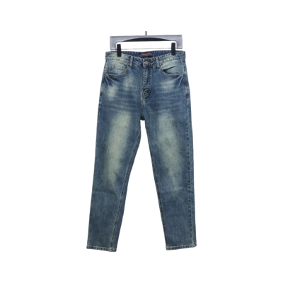 Louis Vuitton Pumpkin Embroidered Jeans 01