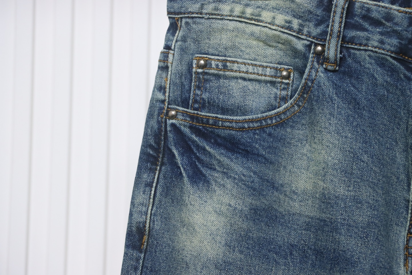 Louis Vuitton Pumpkin Embroidered Jeans