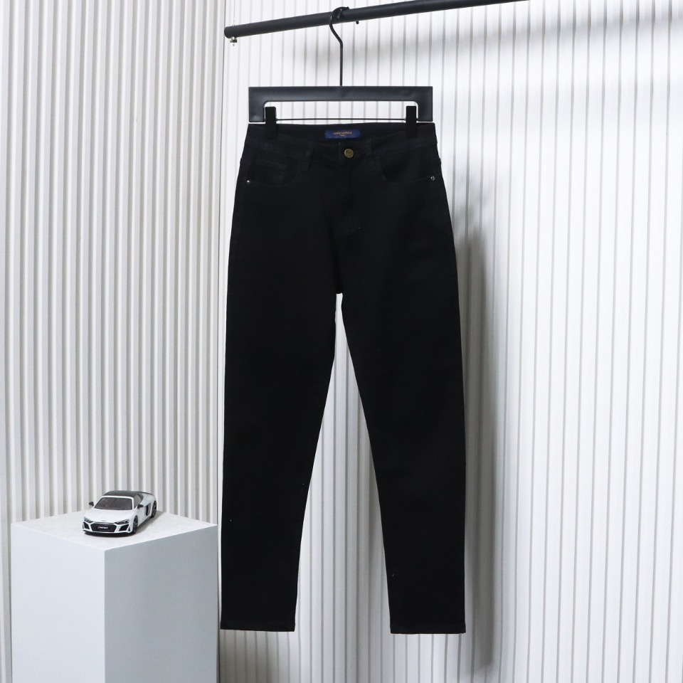 Louis Vuitton Scattered Embroidery Denim Trousers