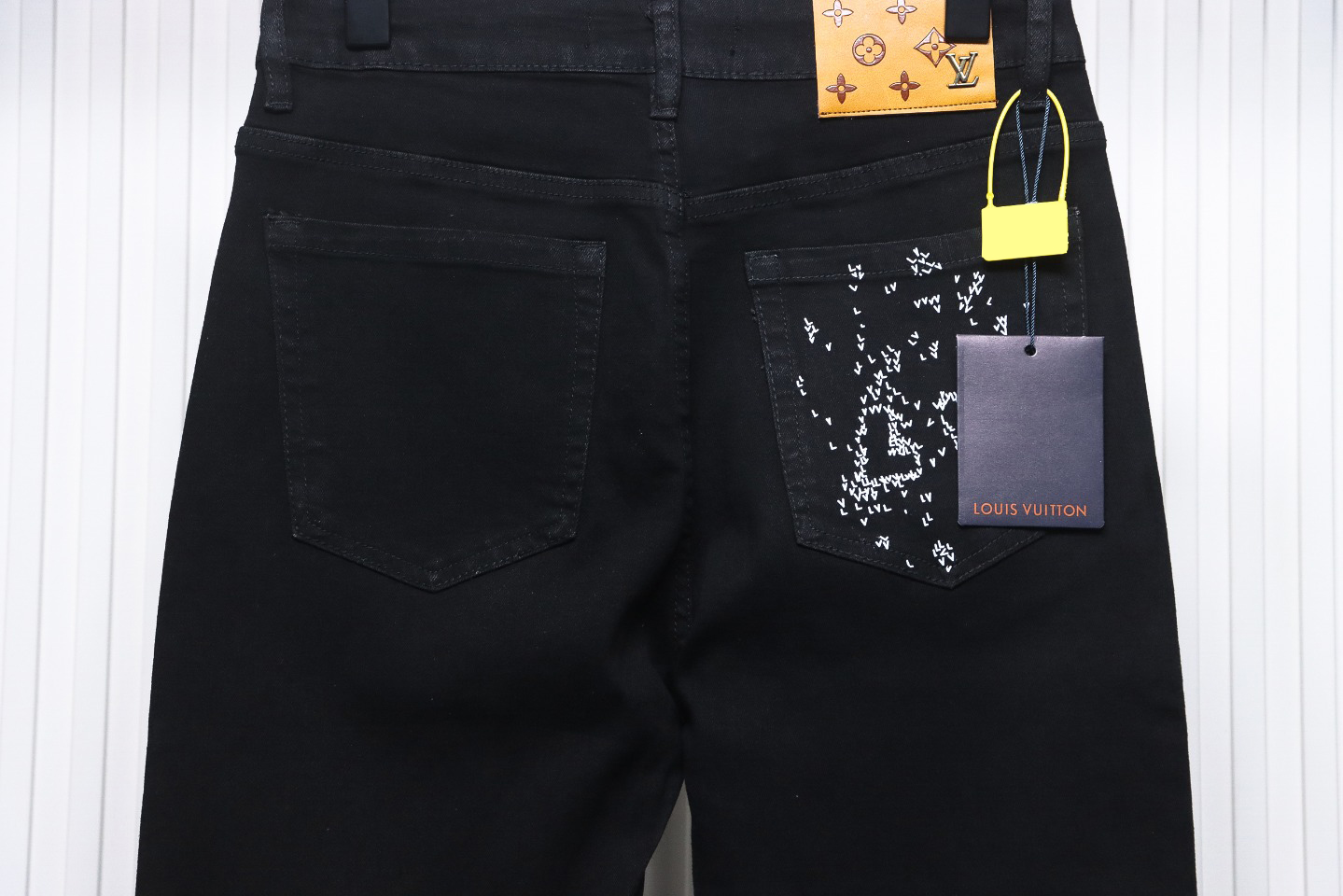 Louis Vuitton Scattered Embroidery Denim Trousers