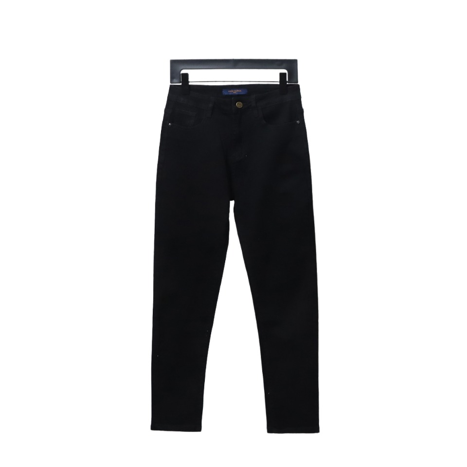 Louis Vuitton Scattered Embroidery Denim Trousers