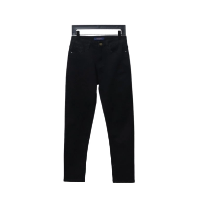 Louis Vuitton Scattered Embroidery Denim Trousers 01