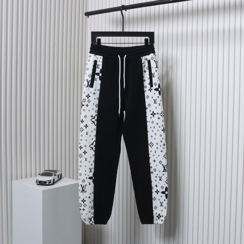 Louis Vuitton Side Monogram Logo Patchwork Trousers