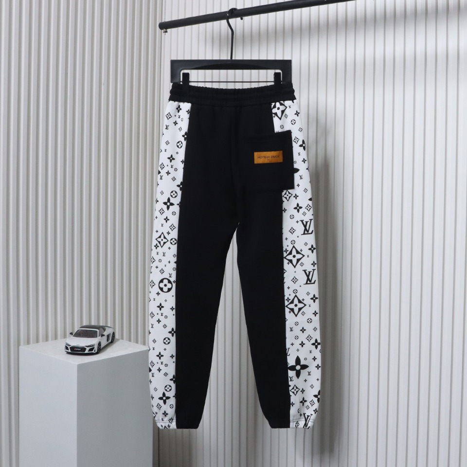 Louis Vuitton Side Monogram Logo Patchwork Trousers