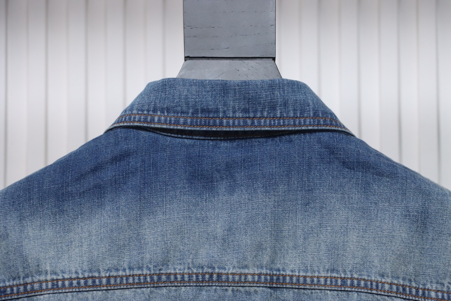Louis Vuitton Studded Monogram Long Sleeve Denim Shirt