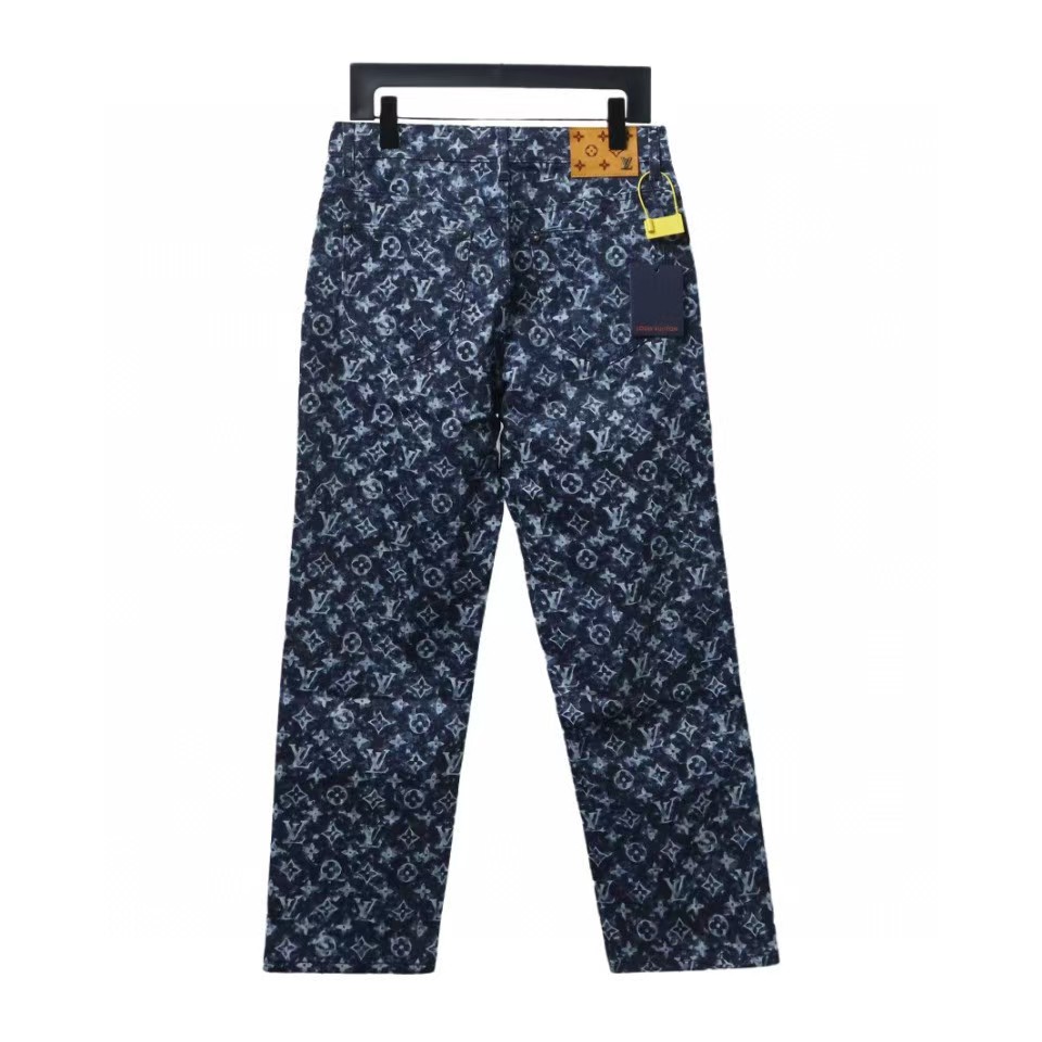 Louis Vuitton Tie-Dye Polka Dot Denim Pants