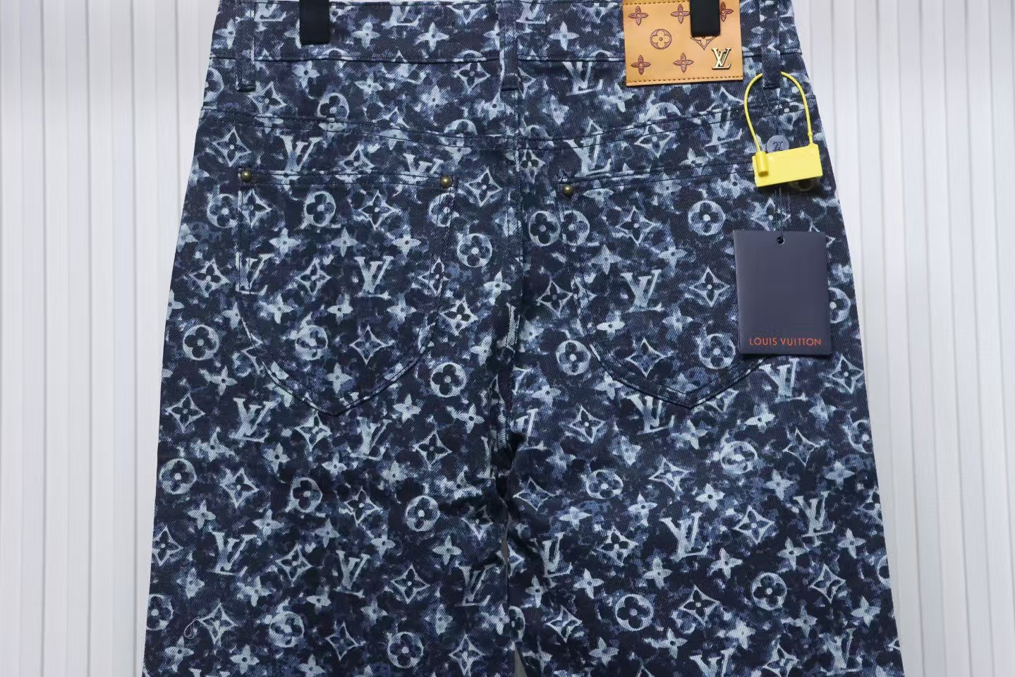 Louis Vuitton Tie-Dye Polka Dot Denim Pants