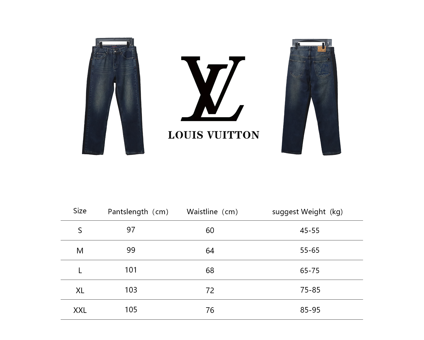 Louis Vuitton Tool Embroidery Jeans