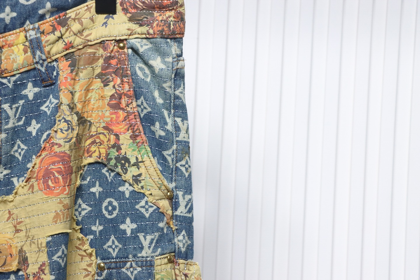 Louis Vuitton Vintage Rose Denim Pants