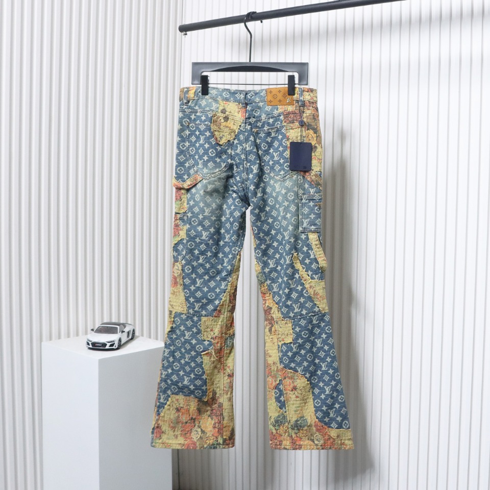 Louis Vuitton Vintage Rose Denim Pants