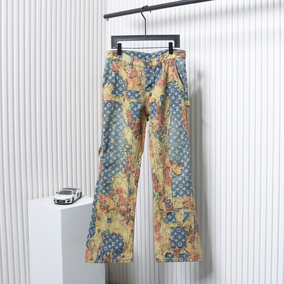 Louis Vuitton Vintage Rose Denim Pants