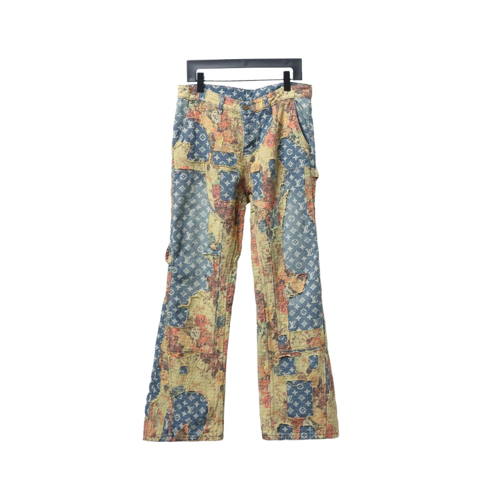 Louis Vuitton Vintage Rose Denim Pants