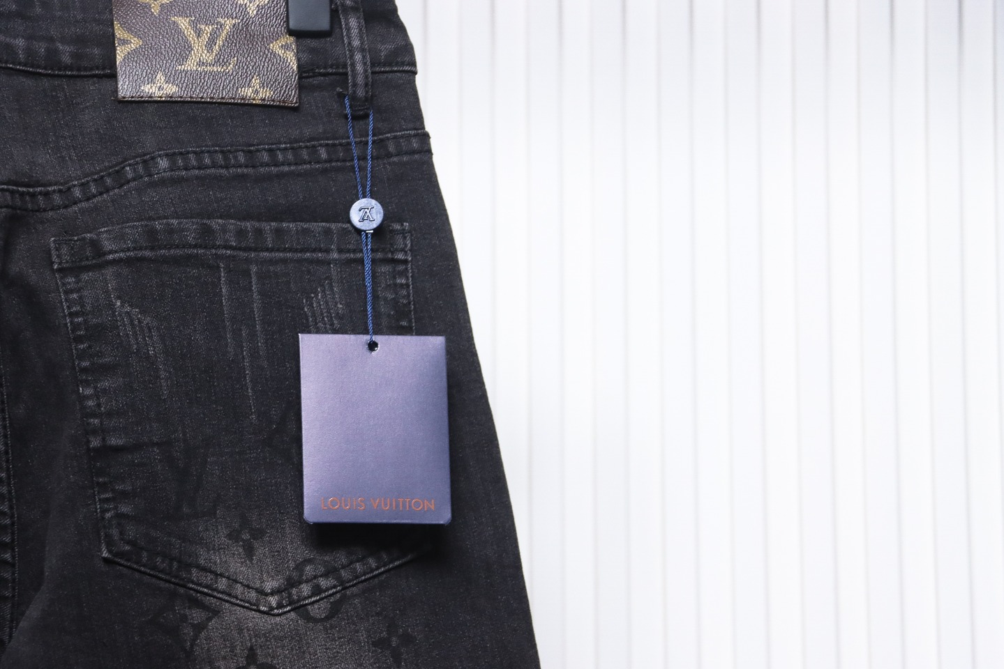 Louis Vuitton Washed Distressed Denim Trousers