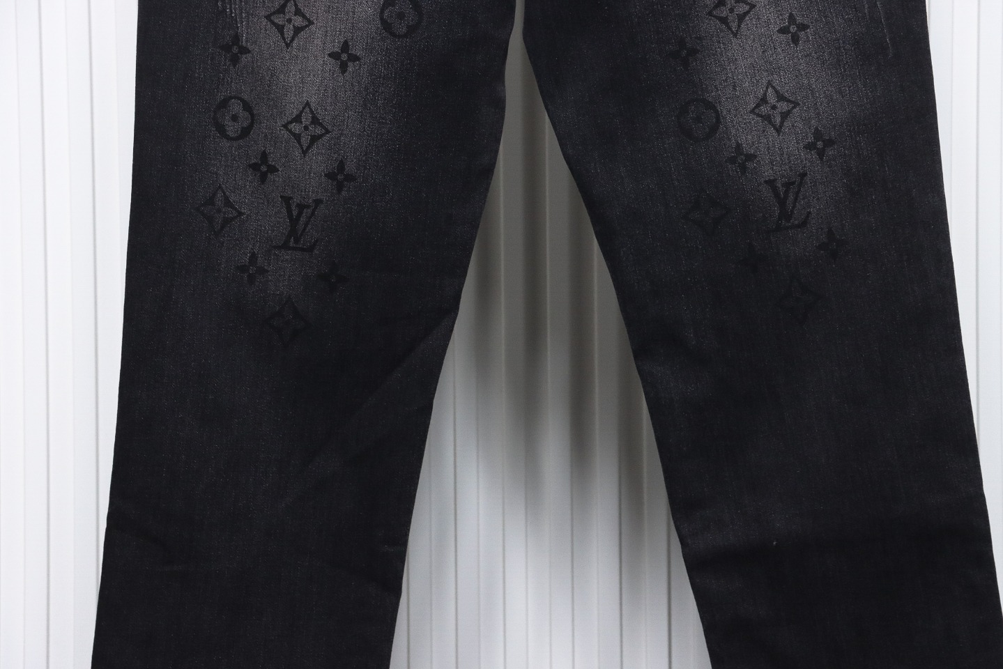 Louis Vuitton Washed Distressed Denim Trousers