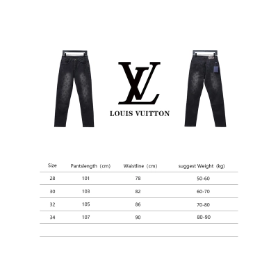 Louis Vuitton Washed Distressed Denim Trousers 02