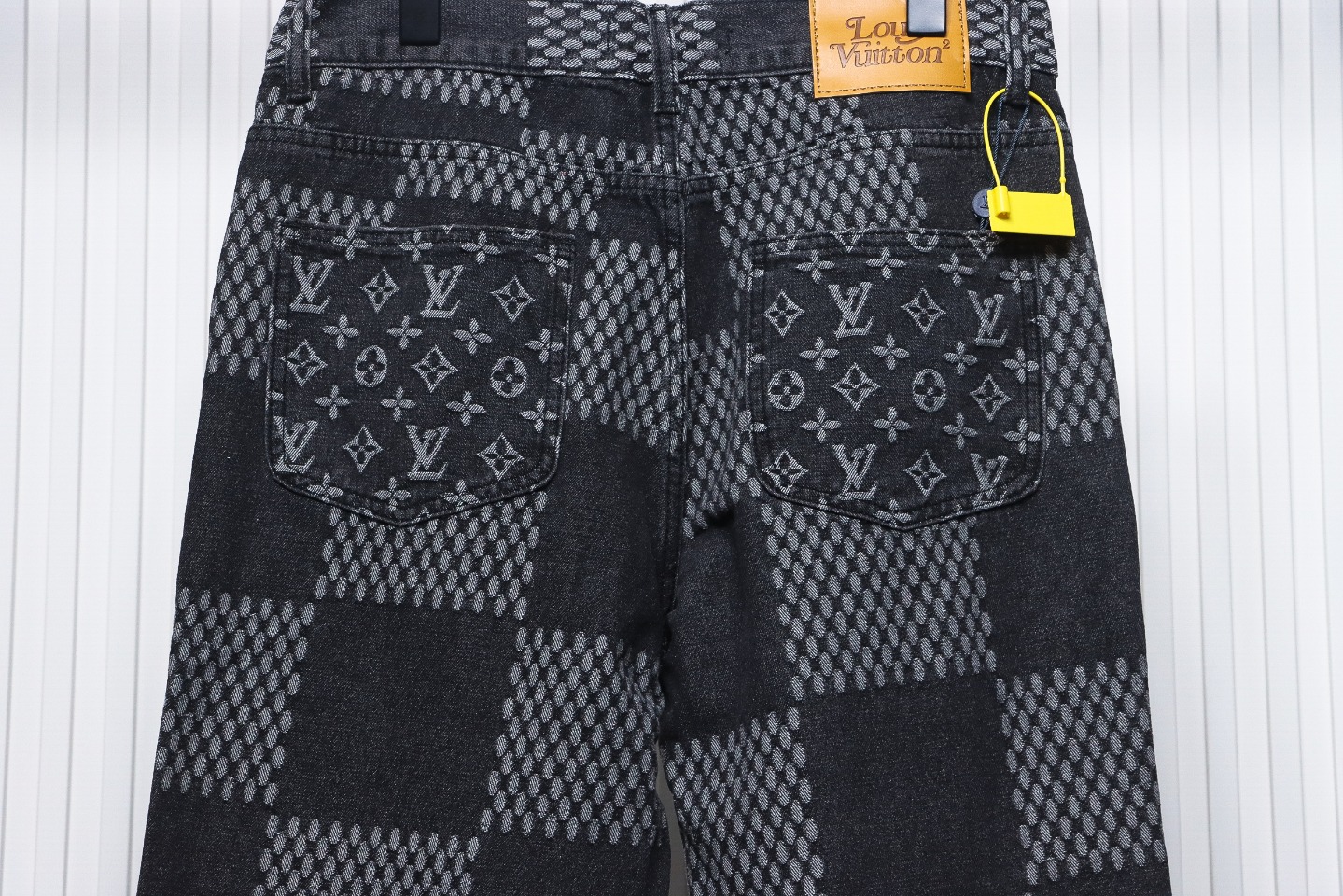 Louis Vuitton x NIGO Checkerboard Print Jeans Black