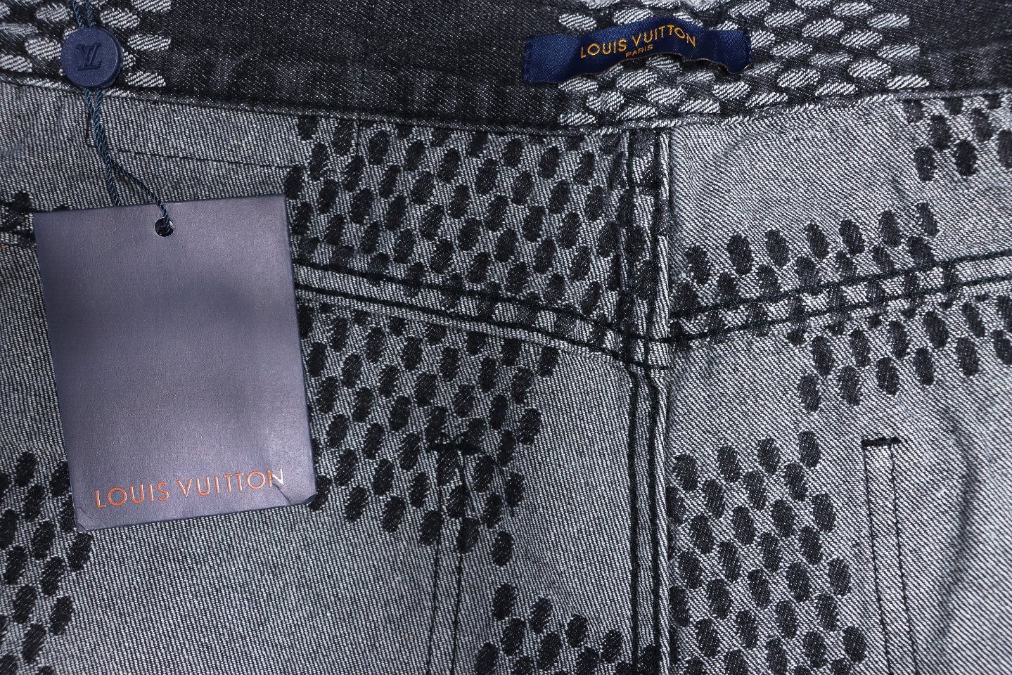 Louis Vuitton x NIGO Checkerboard Print Jeans Black