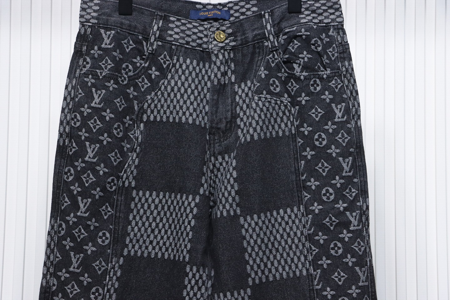 Louis Vuitton x NIGO Checkerboard Print Jeans Black