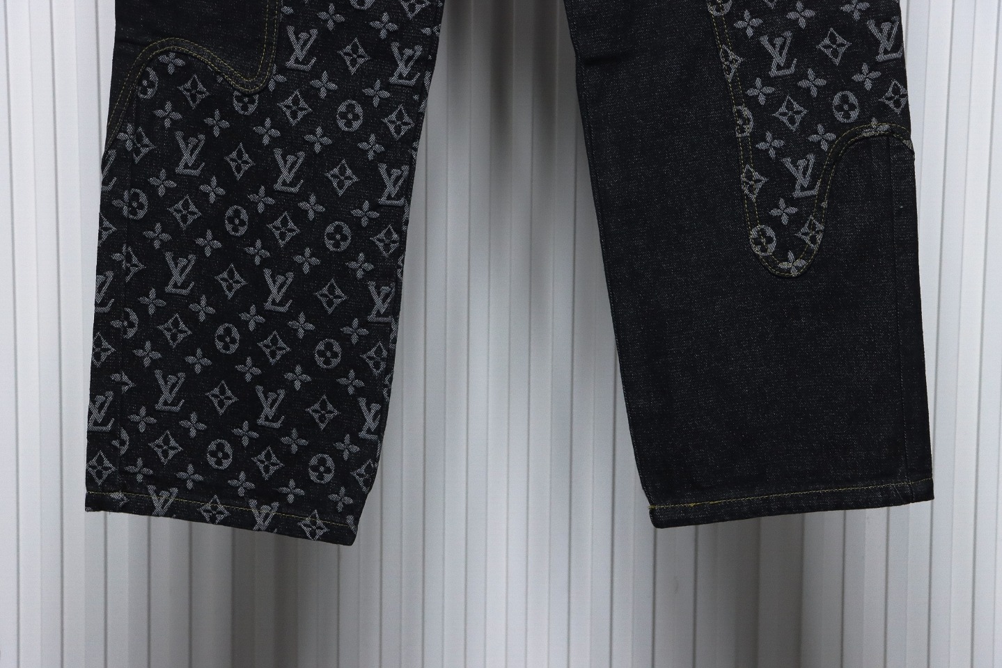 Louis Vuitton x NIGO Patchwork Contrast Denim Trousers