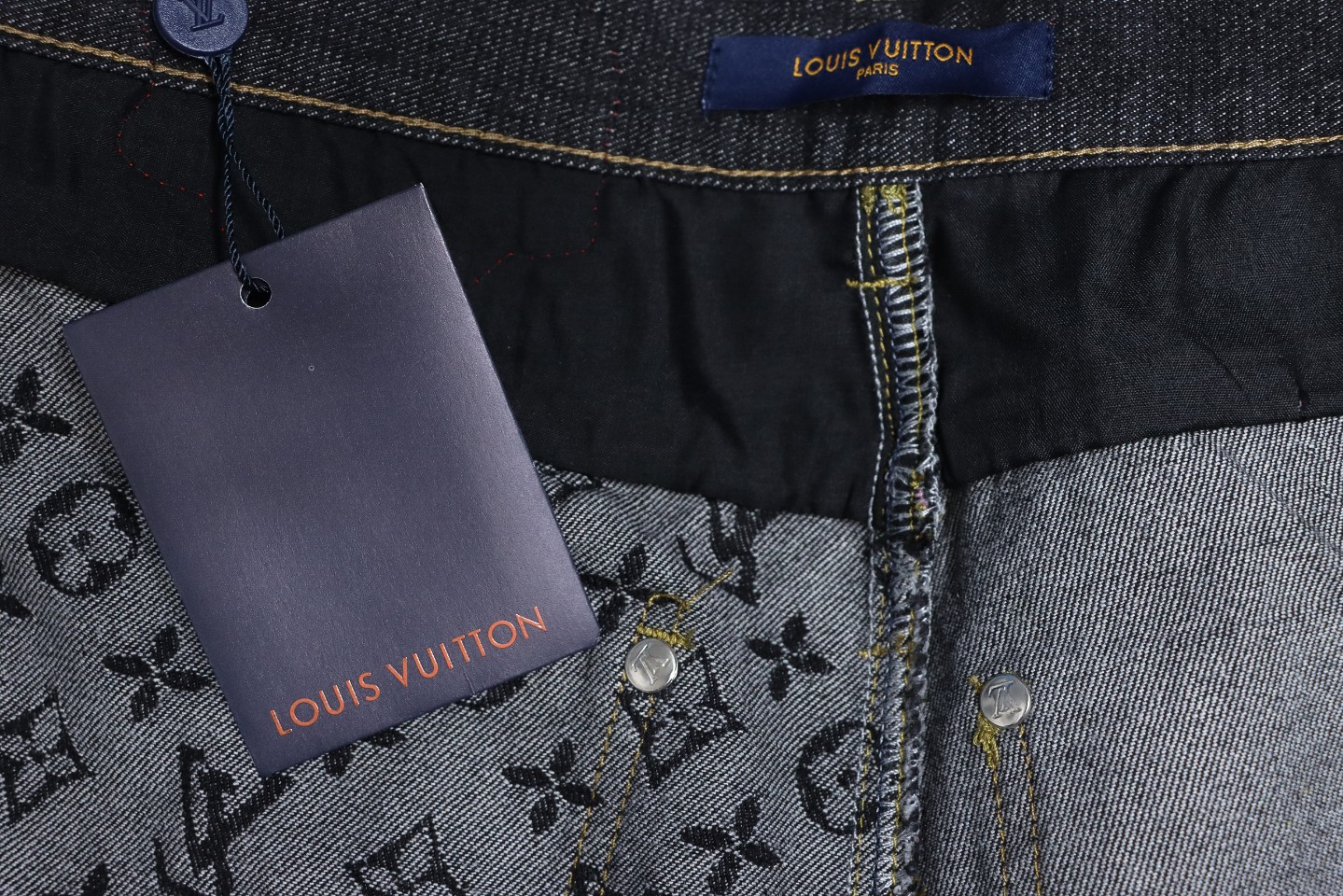 Louis Vuitton x NIGO Patchwork Contrast Denim Trousers