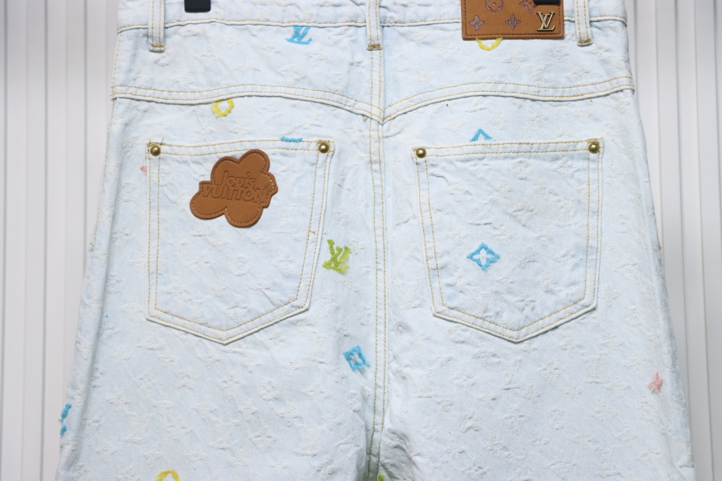 Louis Vuitton x Tyler Monogram Jacquard Embroidered Jeans