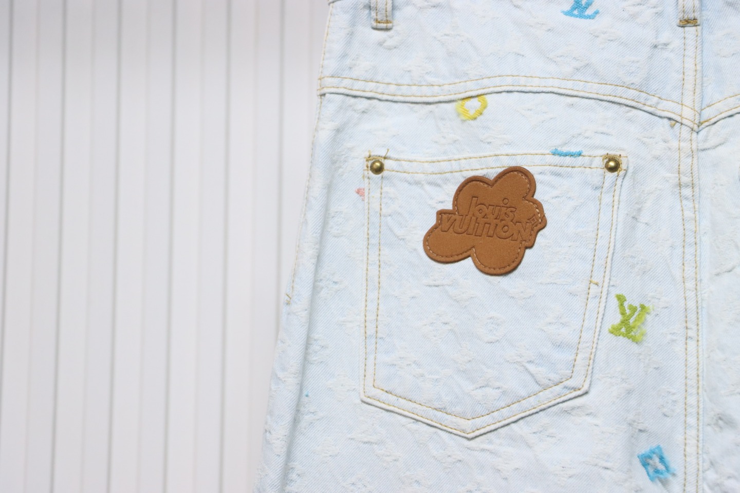 Louis Vuitton x Tyler Monogram Jacquard Embroidered Jeans