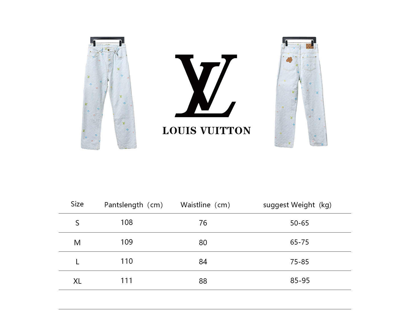 Louis Vuitton x Tyler Monogram Jacquard Embroidered Jeans