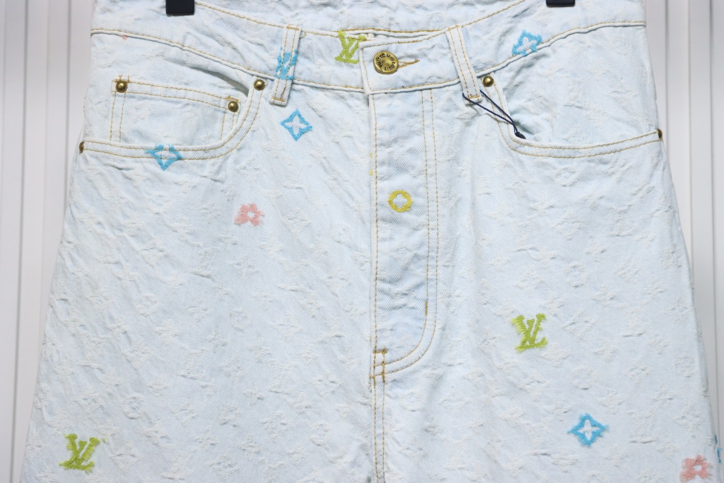 Louis Vuitton x Tyler Monogram Jacquard Embroidered Jeans
