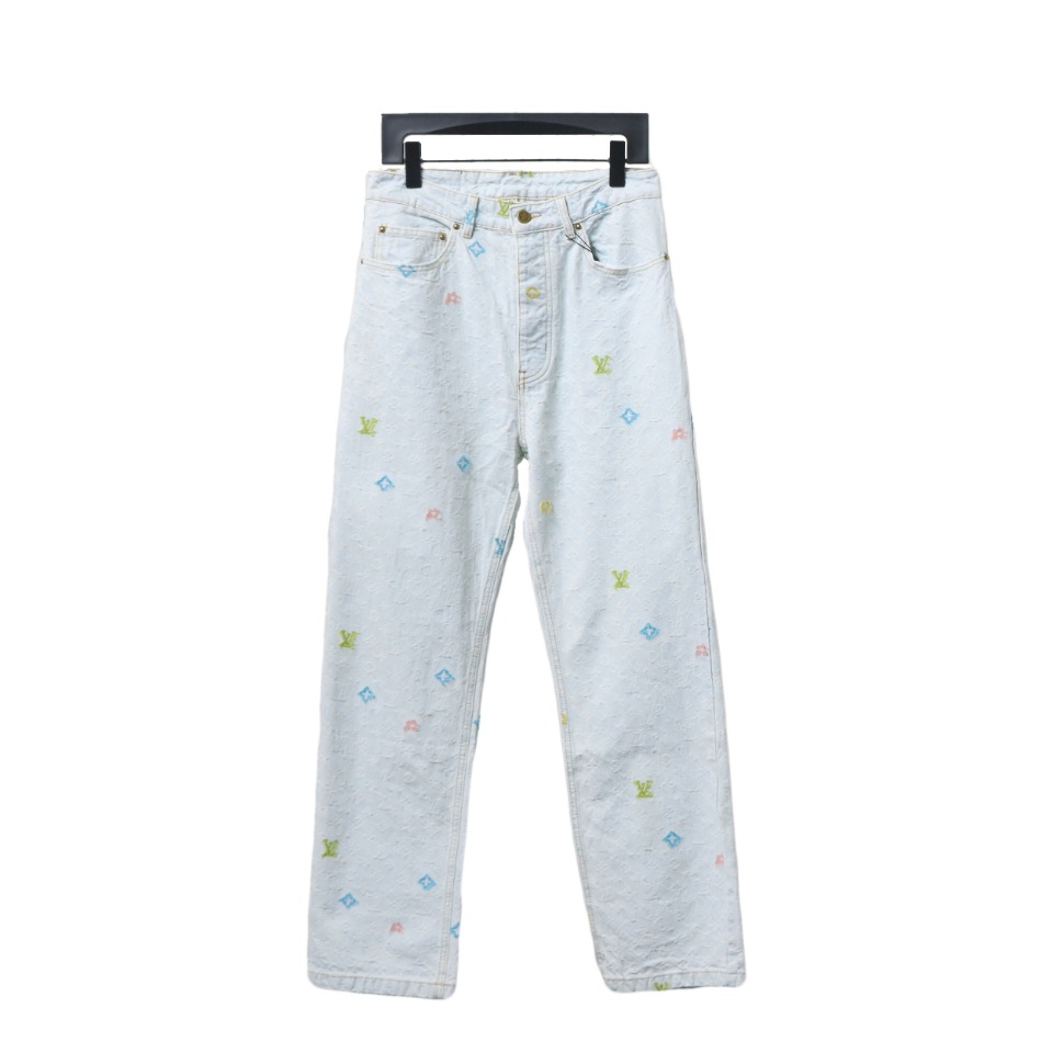 Louis Vuitton x Tyler Monogram Jacquard Embroidered Jeans