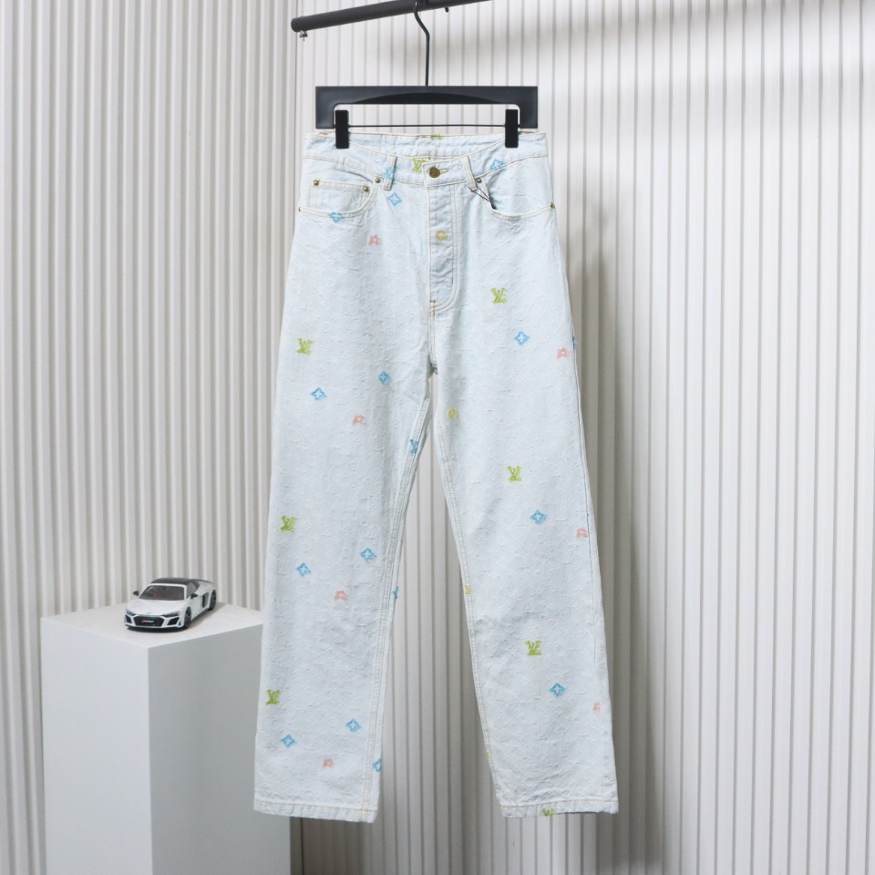 Louis Vuitton x Tyler Monogram Jacquard Embroidered Jeans