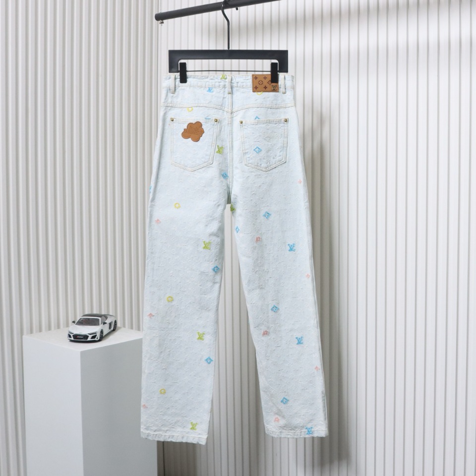 Louis Vuitton x Tyler Monogram Jacquard Embroidered Jeans