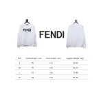 Fendi Funny Cartoon Letter Round Neck Hoodie White