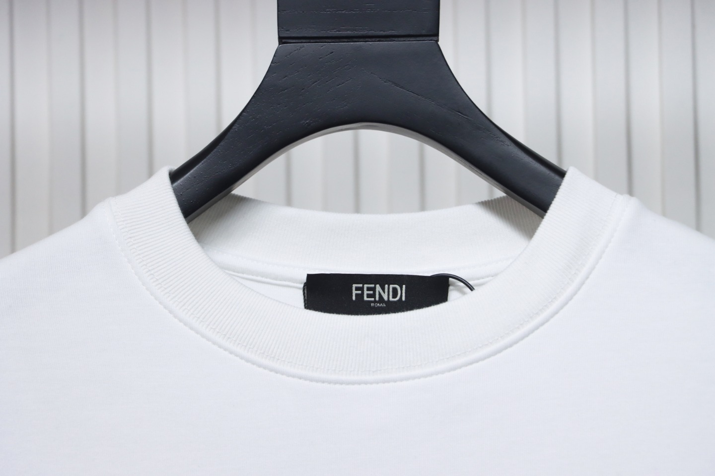 Fendi Funny Cartoon Letter Round Neck Hoodie White