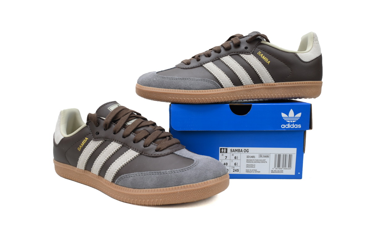 Adidas Samba OG Brown Putty Grey ID1481
