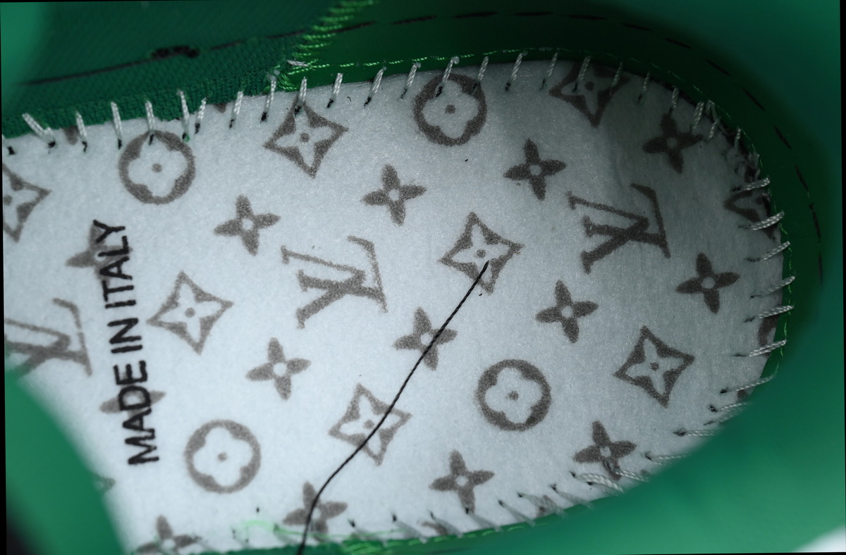 Louis Vuitton Trainer Black Green