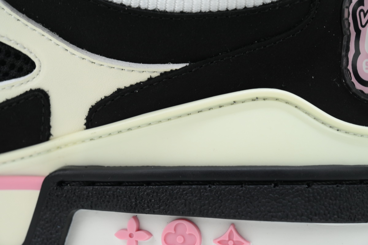 Louis Vuitton Trainer Black Pink